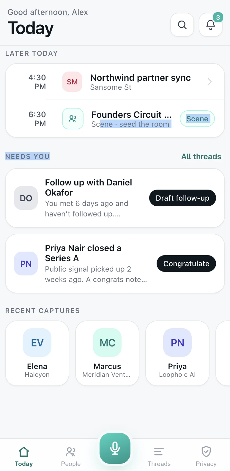 The private Ito relationship dashboard